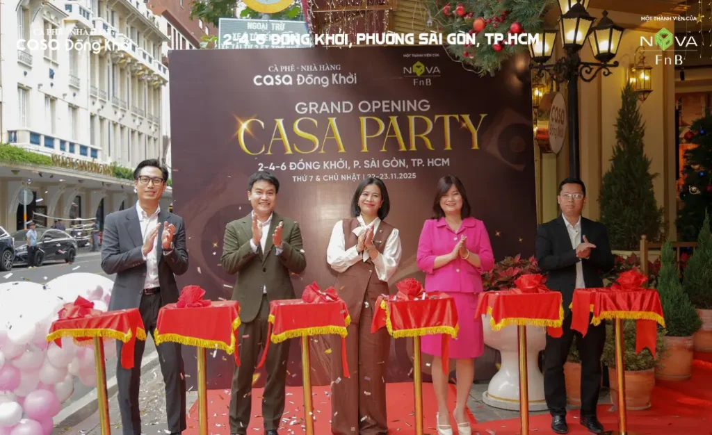 Khai Trương Nhà Hàng Cafe Casa Đồng Khởi: Điểm Hẹn Ẩm Thực Mới